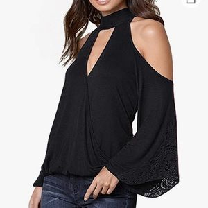 Cold Shoulder Blouse.  Worn once.  Smoke free home